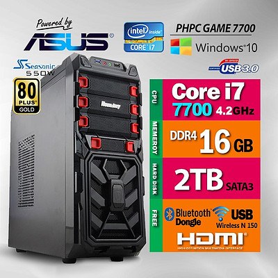 PHPC Gaming 7700 (16GB RAM 2TB HDD) - with Warranty - RRP: $2225 - Brand New