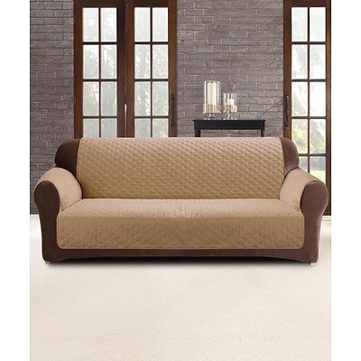 Surefit Custom Fit Sofa Cover Protector Flax 2 Seater - RRP: $60 - Brand New