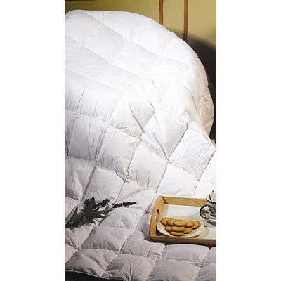 King Quilt - 100% White Duck Feather