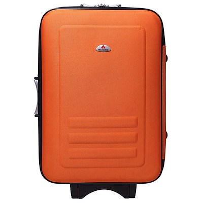 5pc Suitcase Trolley Travel Bag Luggage Set Orange - RRP $234.95 - Brand New