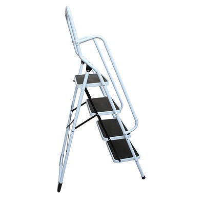 Foldable Non Slip 4 Step Steel Ladder - RRP $164.95 - Brand New