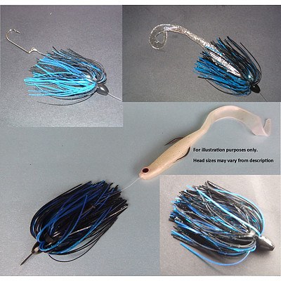 Set of Skirted Microjigs (Includes 15 Lures in Total)