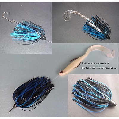 Swimerz 100mm and 75mm VTail Soft Plastic Lures - Set of 15 - RRP:$69.50
