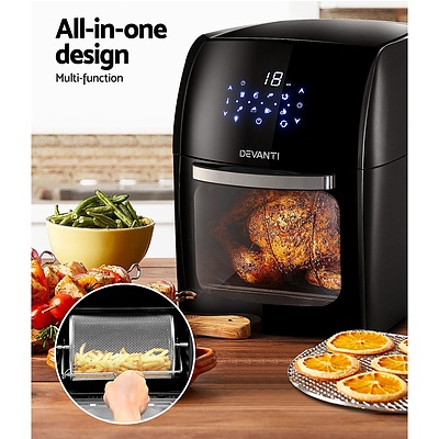 12L Air Fryer LCD Digital Low Oil Deep Frying Oven Healthy Kitchen Cooker - Brand New - Free Shipping