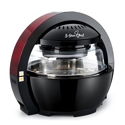 13L Air Fryer Oven Cooker - Black & Red - Free Shipping