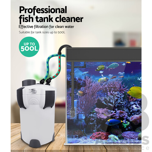 Aquarium External Canister Filter Aqua Fish Tank UV Light with Media Kit 2400L/H - Brand New - Free Shipping