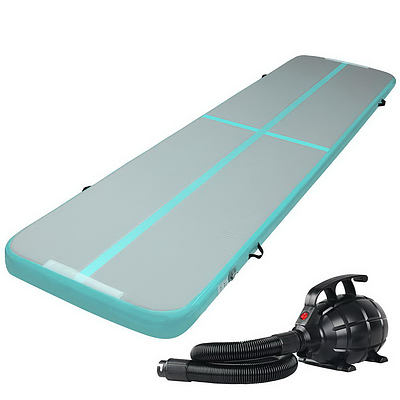 4X1M Inflatable Air Track Mat with Pump Tumbling Gymnastics Green - Brand New - Free Shipping