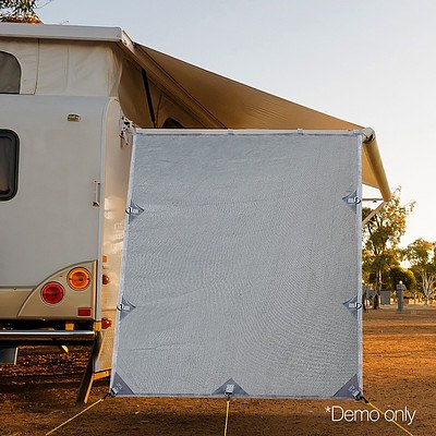 Caravan Roll Out Awning Pop Top End Wall - Grey