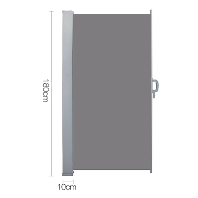 Retractable Side Awning Shade 1.8 x 3m - Grey - Brand New - Free Shipping
