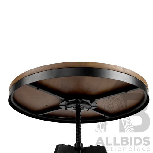 Elm Wood Round Dining Table - Dark Brown - Brand New - Free Shipping
