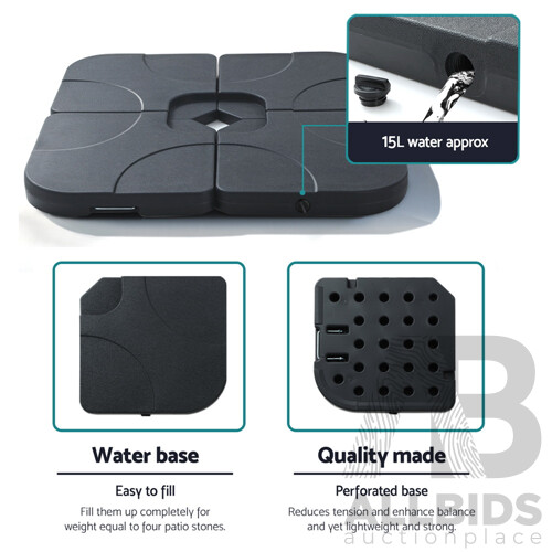 Outdoor Umbrella Base Stand Sand/Water Pod Cantilever Beach Patio 50cm - Brand New - Free Shipping