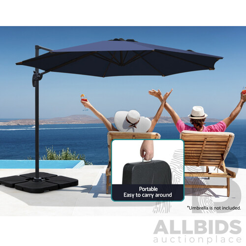 Outdoor Umbrella Base Stand Sand/Water Pod Cantilever Beach Patio 50cm - Brand New - Free Shipping