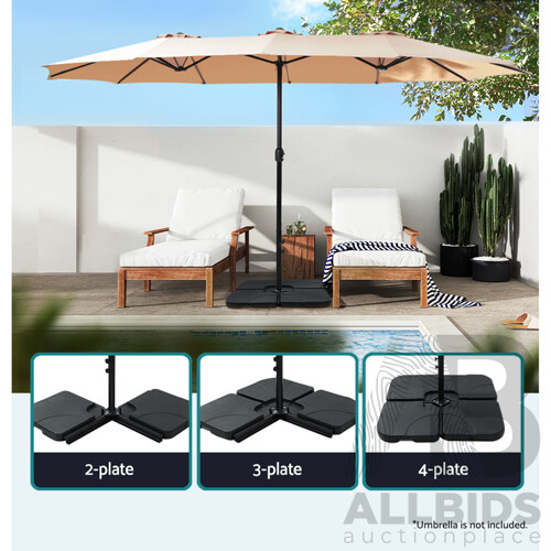 Outdoor Umbrella Base Stand Sand/Water Pod Cantilever Beach Patio 50cm - Brand New - Free Shipping