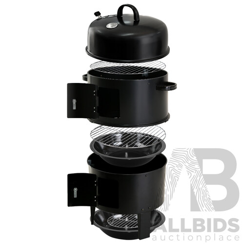 3-in-1 Charcoal BBQ Smoker - Brand New - Free Shipping