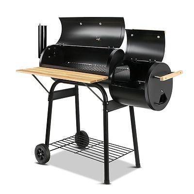 2-in-1 Offset BBQ Smoker - Free Shipping