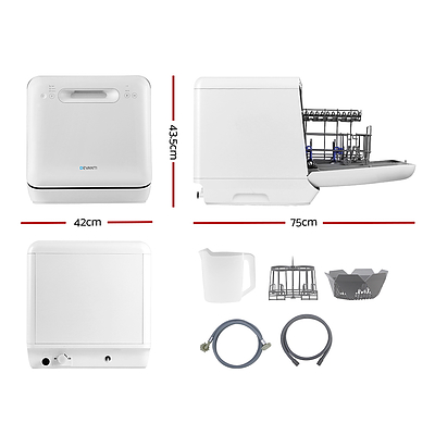 Counter Benchtop Dishwasher Portable Caravan Dishwashers Baby Bottle Sterilizer White - Brand New - Free Shipping