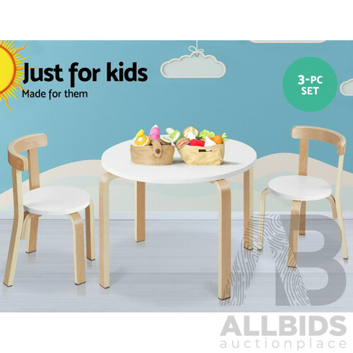 Keezi Nordic Kids Table Chair Set 3PC Desk Activity Study Play Children Modern - Brand New - Free Shipping