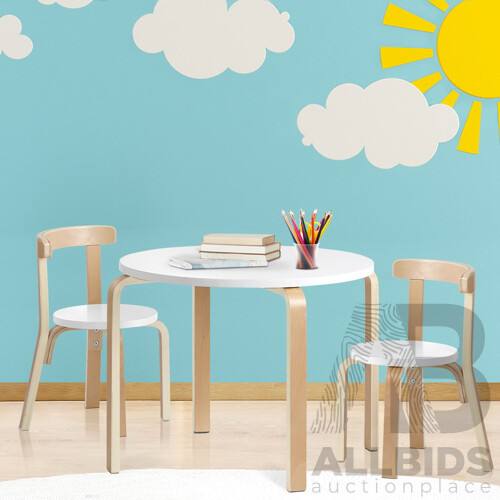 Keezi Nordic Kids Table Chair Set 3PC Desk Activity Study Play Children Modern - Brand New - Free Shipping