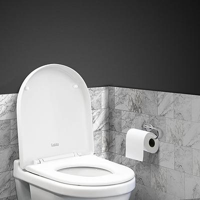 Soft-close Toilet Seat Cover U Shape Universal Fitting Bathroom Accessory