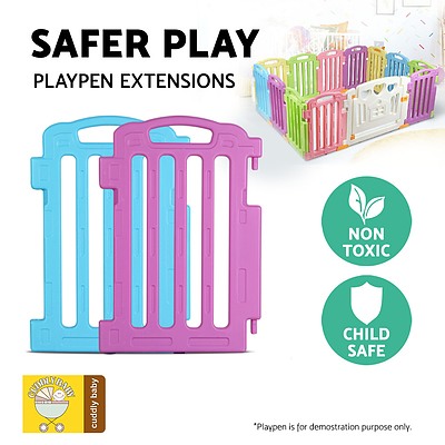 Cuddly Baby Plastic Baby Playpen Extension Panel / 2 Pieces - Brand New - Free Shipping