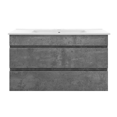 900mm Bathroom Vanity Cabinet Basin Unit Sink Storage Wall Mounted Cement - Brand New - Free Shipping