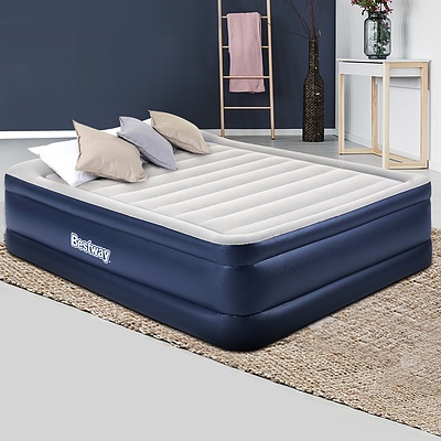 Queen Air Bed Inflatable Mattress Sleeping Mat Battery Built-in Pump - Brand New - Free Shipping