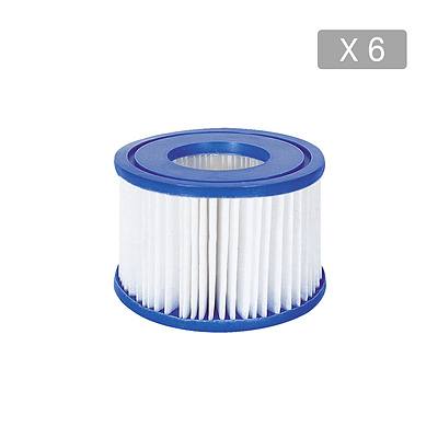 6X Filter Cartridge For Lay-Z-Spa Lay Z Spa Pool Cartridge Filter