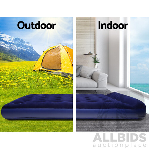 Double Size Inflatable Air Mattress - Navy - Brand New - Free Shipping