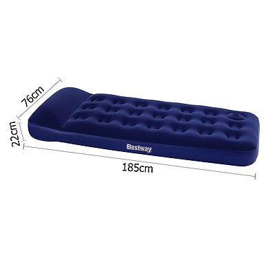 Single Size Inflatable Air Mattress - Navy - Brand New - Free Shipping