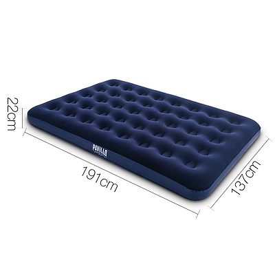 Twin Double Inflatable Air Mattress - Navy - Free Shipping