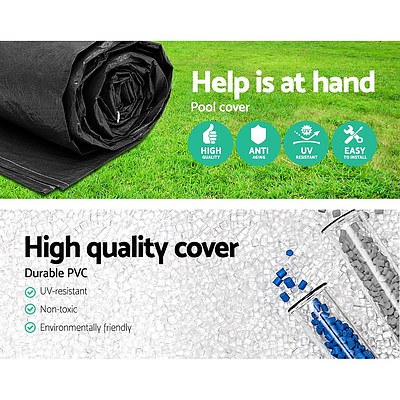 4.27m Swimming Pool Cover For Above Ground Pools LeafStop Black - Brand New - Free Shipping