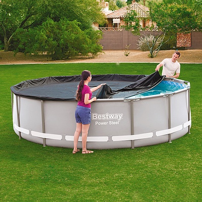 4.27m Swimming Pool Cover For Above Ground Pools LeafStop Black