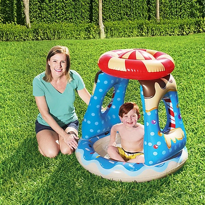 Kid Play Pool Swimming Pools Top Shade Inflatable Outdoor Family