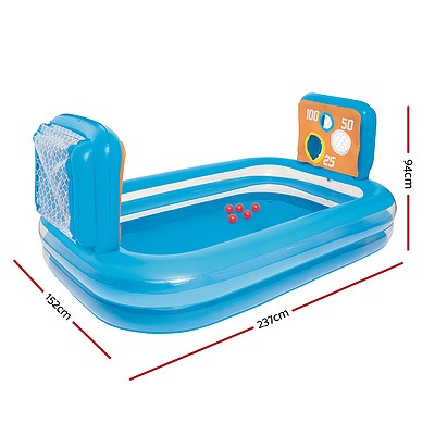 Inflatable Kids Pool Skill Shot Swimming Paddling Pool Ball Pit Game Toy