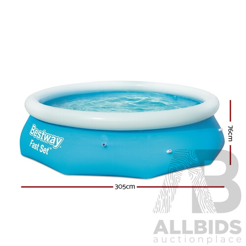 Above Ground Swimming Pool 305x76cm Fast Set Pool Family 