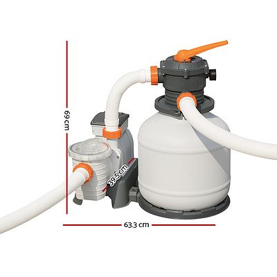 2000GPH Sand Filter Swimming Above Ground Pool Cleaning Pump