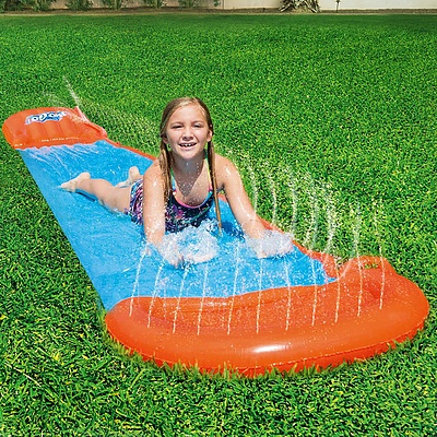 Inflatable Water Slip And Slide Single Kids Splash Toy Outdoor 5.49M