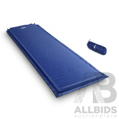 Self inflating Mattress Single 6cm Blue - Free Shipping