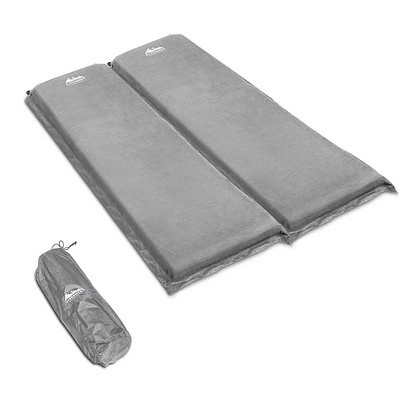 Self Inflating Mattress Double 10cm Grey - Free Shipping