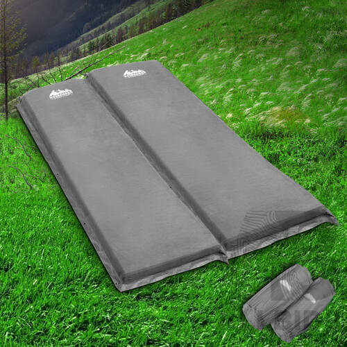 Self Inflating Mattress Camping Sleeping Mat Air Bed Pad Double Grey 10CM Thick - Brand New - Free Shipping
