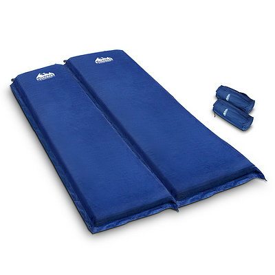 Self Inflating Mattress Camping Sleeping Mat Air Bed Pad Double Navy 10CM Thick - Brand New - Free Shipping