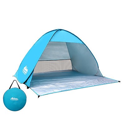 4 Person Portable Pop Up Camping Tent - Blue - Brand New - Free Shipping