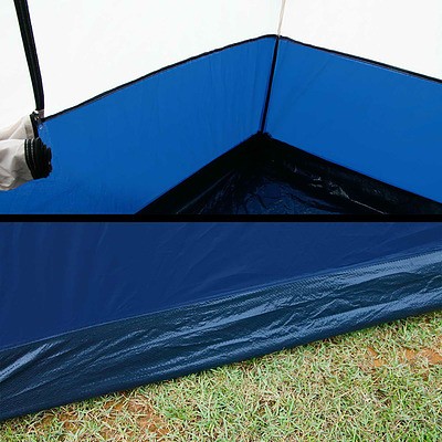 4 Person Canvas Camping Tent - Navy & Grey - Brand New - Free Shipping