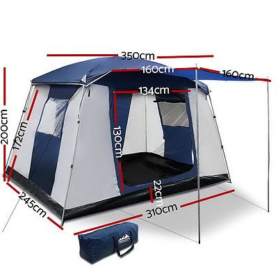 6 Person Dome Camping Tent - Navy and Grey - Brand New - Free Shipping