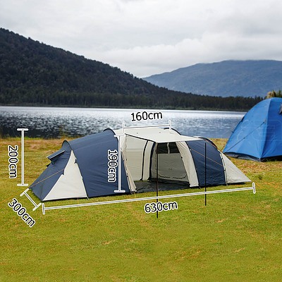 12 Person Family Camping Tent Navy Grey - Brand New - Free Shipping