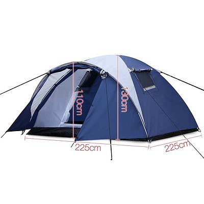 Weisshorn 4 Person Double Layer Camping Tent - Free Shipping