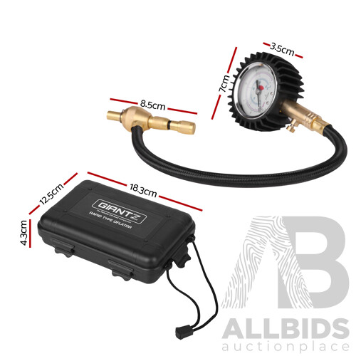 Tyre Deflater with Pressure Gauge Valve - Brand New - Free Shipping