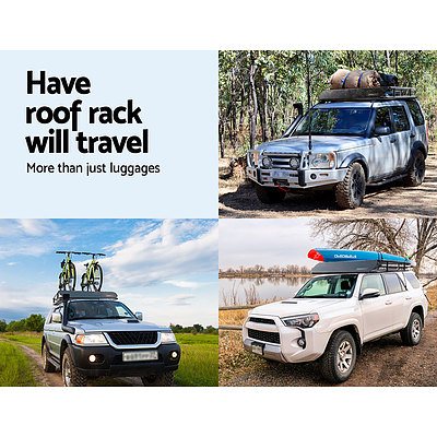 Universal Roof Rack Basket Car Carrier Steel 123cm - Brand New - Free Shipping