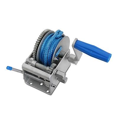3 Speed Hand Winch Synthetic Rope Boat Car - Free Shipping - Brand New - Free Shipping