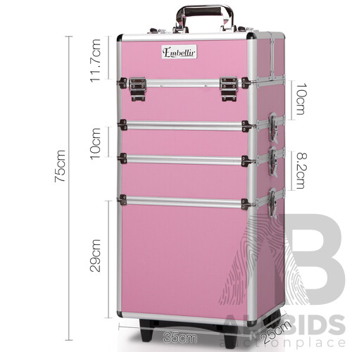 7 in 1 Portable Cosmetic Trolley - Pink - Free Shipping - Brand New - Free Shipping